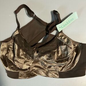 Goddess Chocolate and Beige Bra 42D